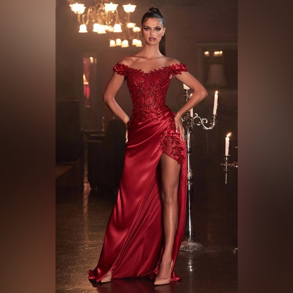 Cinderella Divine Dress in Burgundy